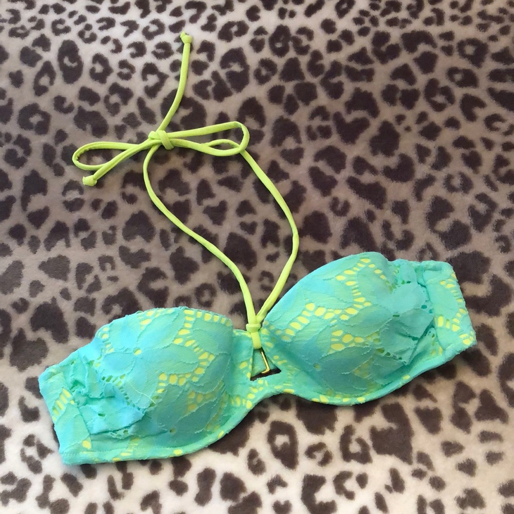 Victoria’s Secret Multi-way Swim Top in Turquoise Size 34A
